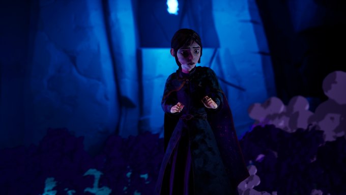 Lyra in the blue light