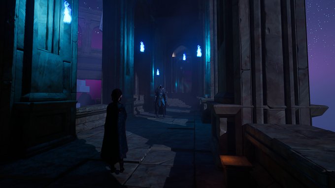The blue corridor